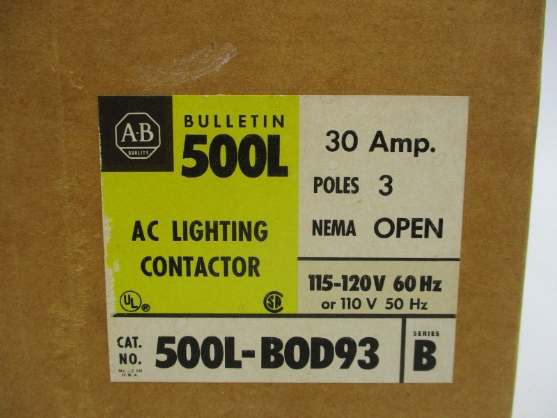 ALLEN BRADLEY 500L-B0D93 SER. B 110/115-120V NSMP