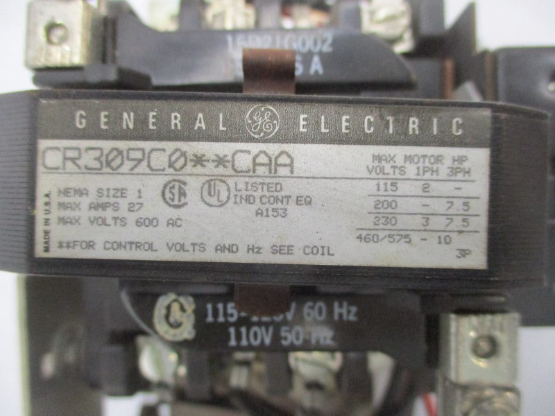 GENERAL ELECTRIC CR309C002CAA 110 115-120V 27A NSNP