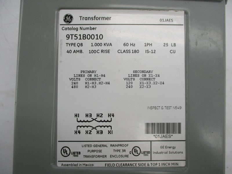 GENERAL ELECTRIC 9T51B0010 480V NSMP