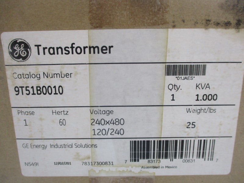 GENERAL ELECTRIC 9T51B0010 480V NSMP