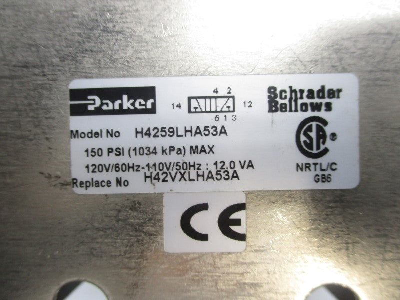 PARKER H4259LHA53A 120V 150PSI NSNP