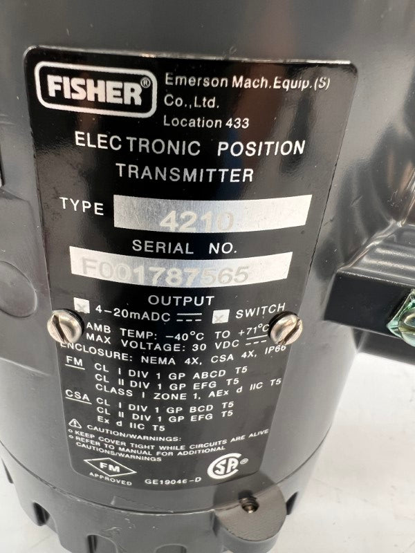 FISHER 4210 30VDC NSNP