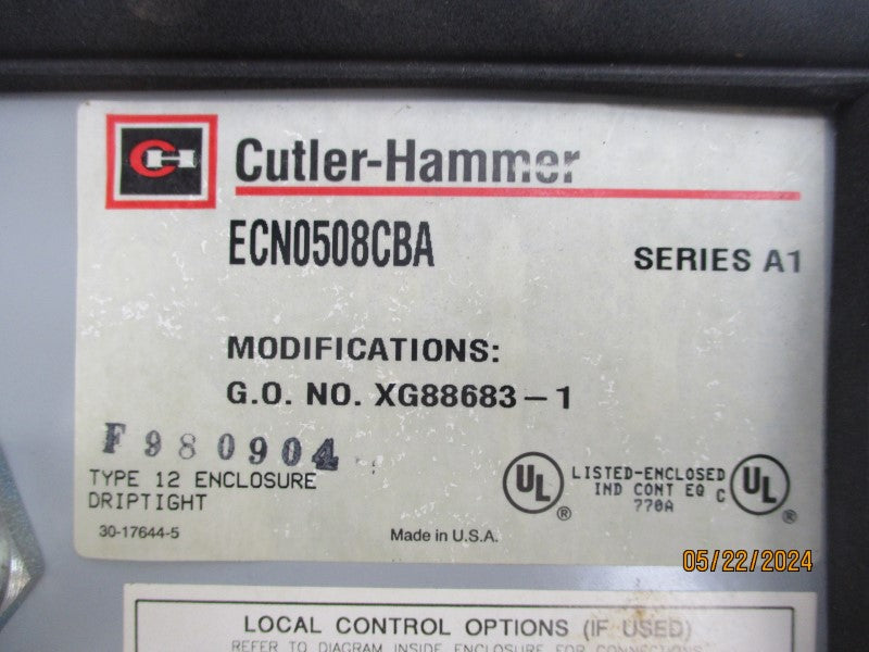 CUTLER HAMMER ECN0508CBA SER. A1 NSMP