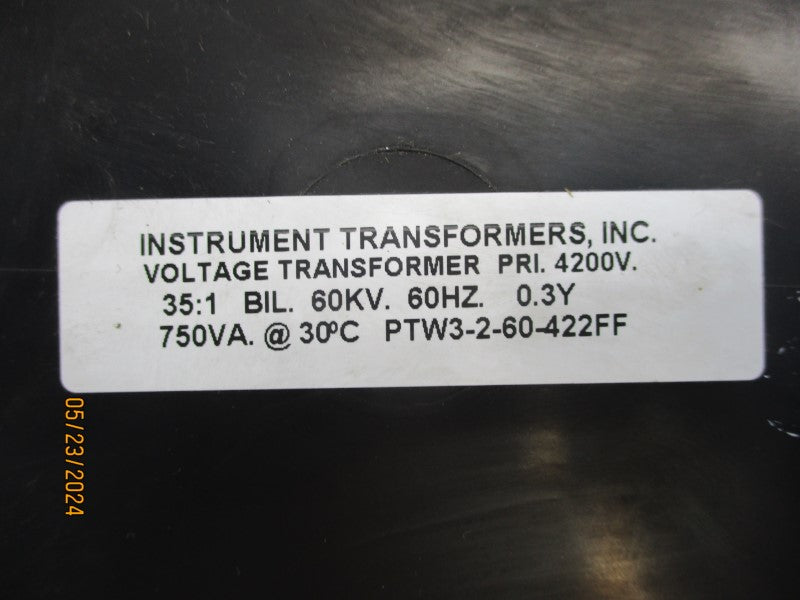 INSTRUMENT TRANSFORMERS PTW3-2-60-422FF 750VAC NSNP
