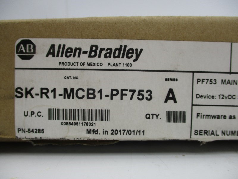 ALLEN BRADLEY SK-R1-MCB1-PF753 SER. A F/W V12.002 12VDC NSMP