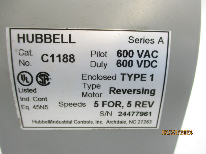 HUBBELL C1188 SER. A 600VAC REV. 5 NSNP
