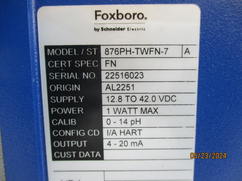 FOXBORO 876PH-TWFN-7 12.8-42VDC NSMP