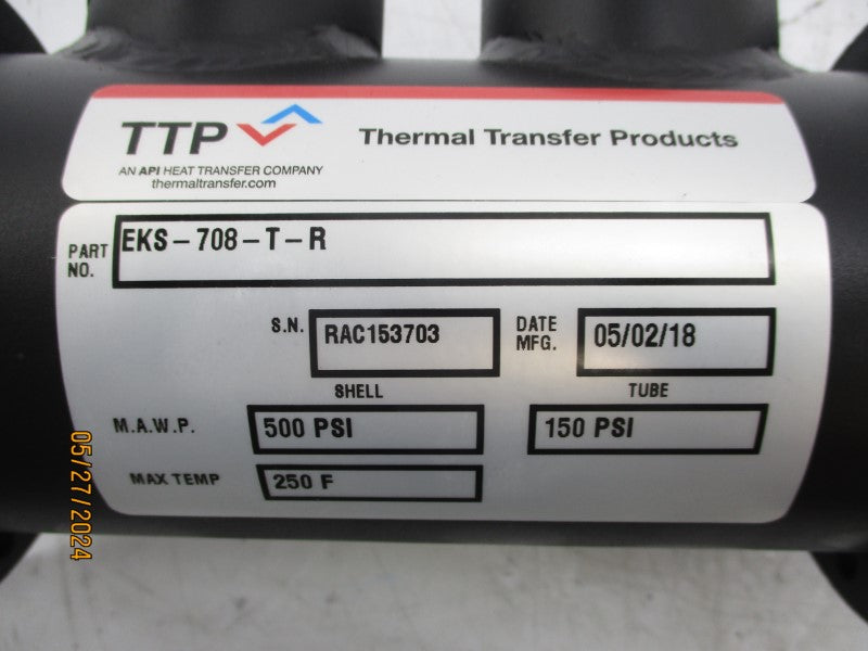 THERMAL TRANSFER PRODUCTS EKS-708-T-R 500PSI NSNP