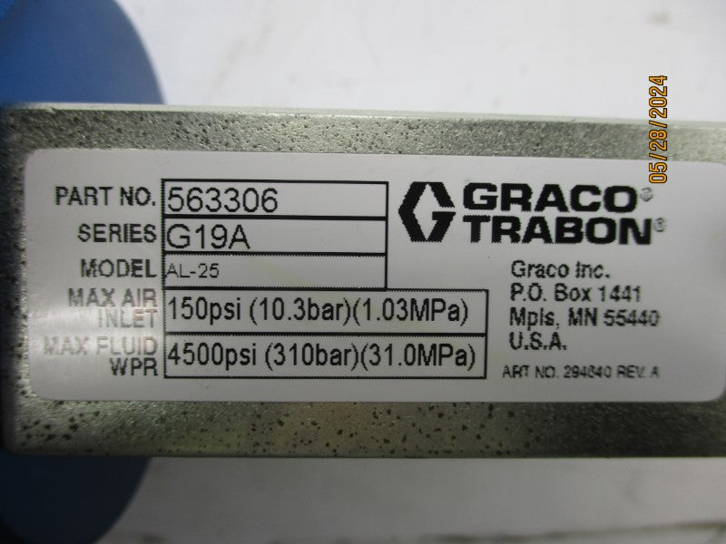 GRACO TRABON AL-25 563306 SER. G19A 4500PSI NSNP