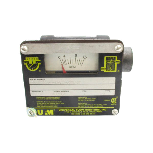 UNIVERSAL FLOW MONITORS MN-MIB12GM-8-43V.82-A2XL-ST 480VAC 15.A NSNP
