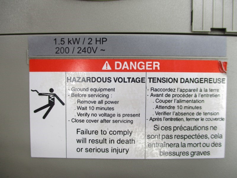 SCHNEIDER ELECTRIC ATV28HU29M2U 208/230V 15.5/14.3A UNMP