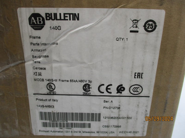 ALLEN BRADLEY 140G-M6X3 600V 35,000A NSMP