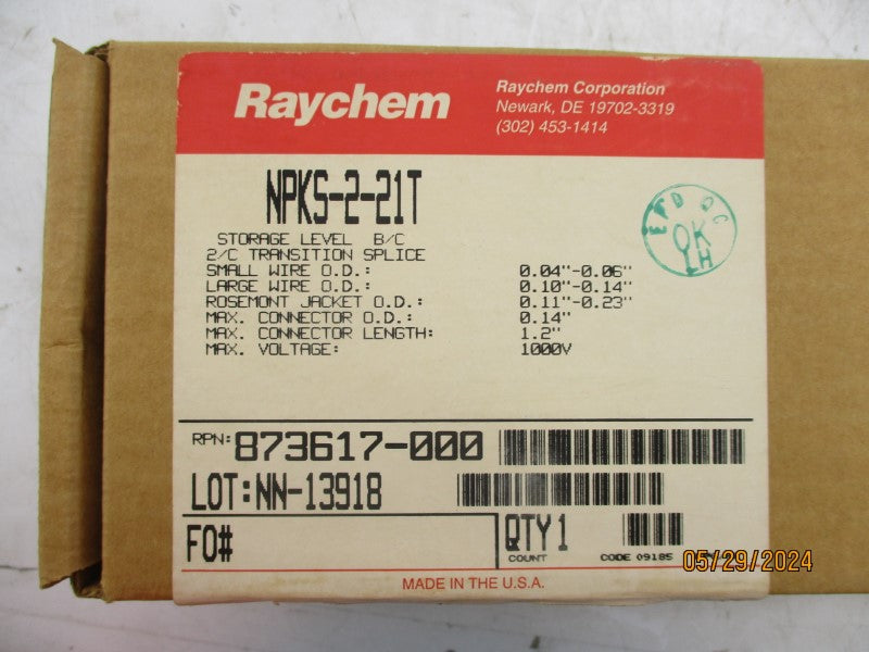 RAYCHEM NPKS-2-21T 1000V NSFS