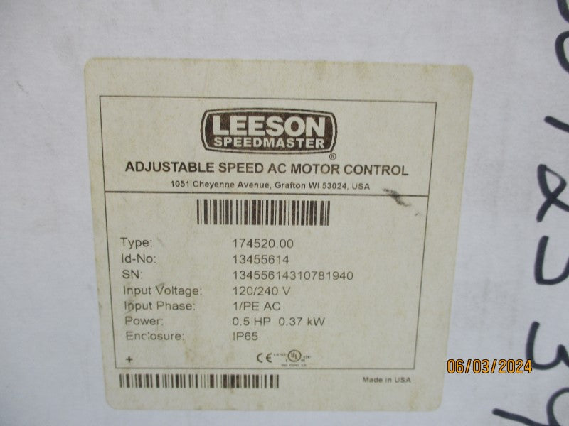 LEESON 174520.00 120/240V NSFS