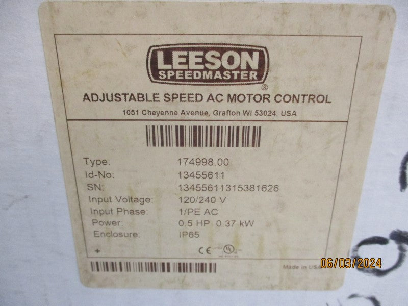 LEESON 174998.00 120/240V 9.2/4.6A NSMP