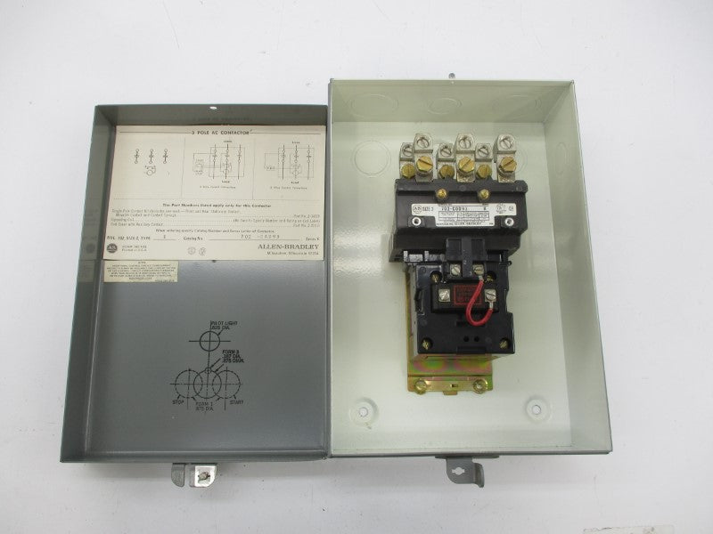 ALLEN BRADLEY 702-CAD93 SER. K 110/120V 45A NSNP