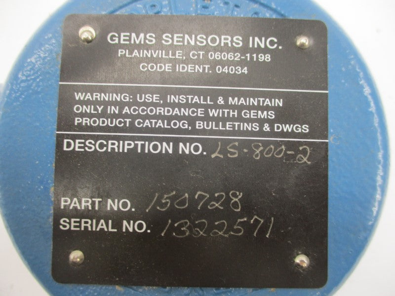 GEMS SENSORS LS-800-2 150728 NSNP