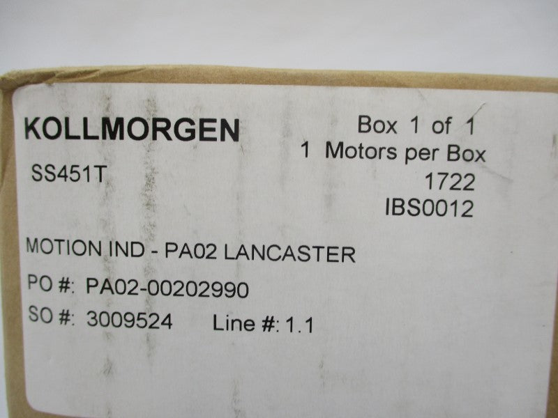 KOLLMORGEN SS451T 120VAC 0.8A NSMP