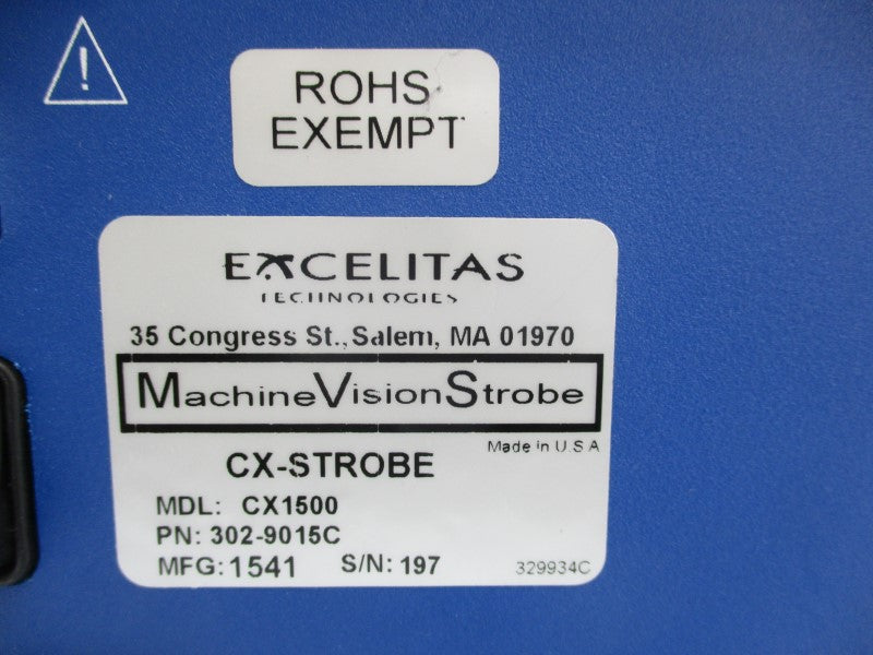 EXCELITAS TECHNOLOGIES CX1500 302-9015C NSNP