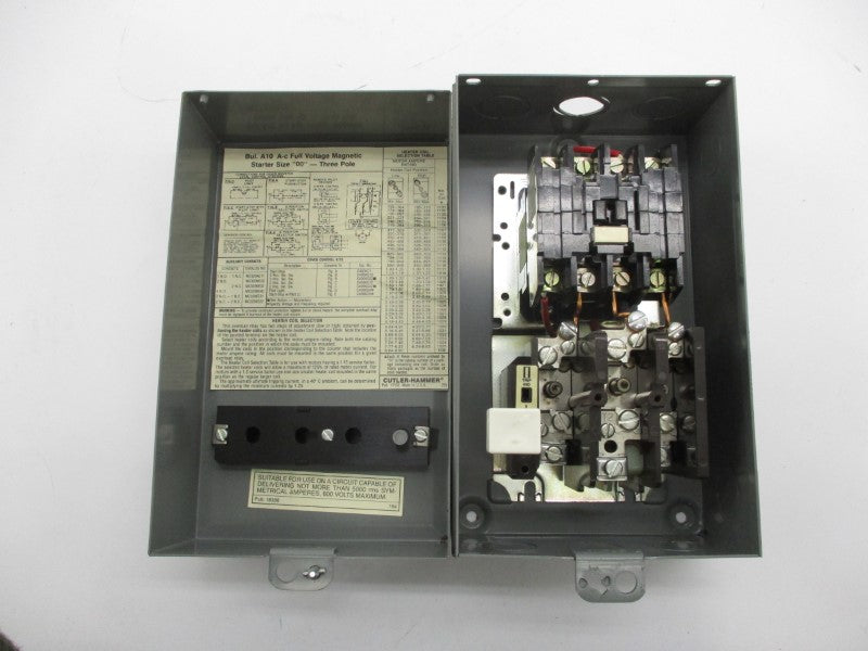 CUTLER HAMMER A10AG0EB SER. B1 208V 9A NSMP