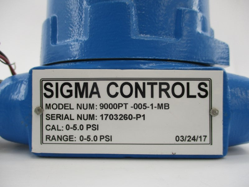 SIGMA CONTROLS 9000PT-005-1-MB 0-5.0PSI NSNP