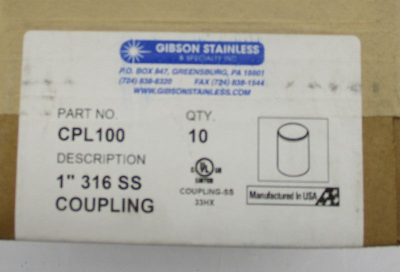 GIBSON STAINLESS CPL100 NSFS