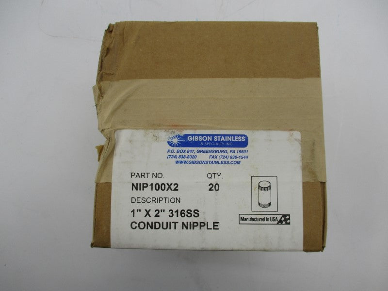 GIBSON STAINLESS NIP100X2 NSFS