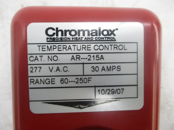 CHROMALOX AR-215A 299655 277VAC 30A 60-250'F NSMP