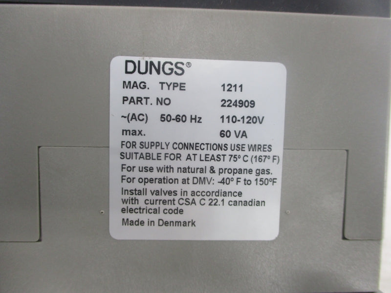 DUNGS 224909 110-120V NSMP