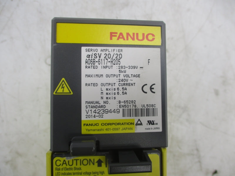FANUC A06B-6117-H205 283-339V 6.5A NSNP