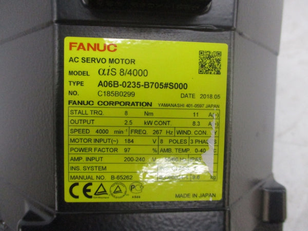 FANUC A06B-0235-B705#S000 200-240V 8.3A NSMP
