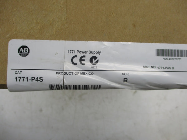 ALLEN BRADLEY 1771-P4S SER. B DATE: 2015 NSFS