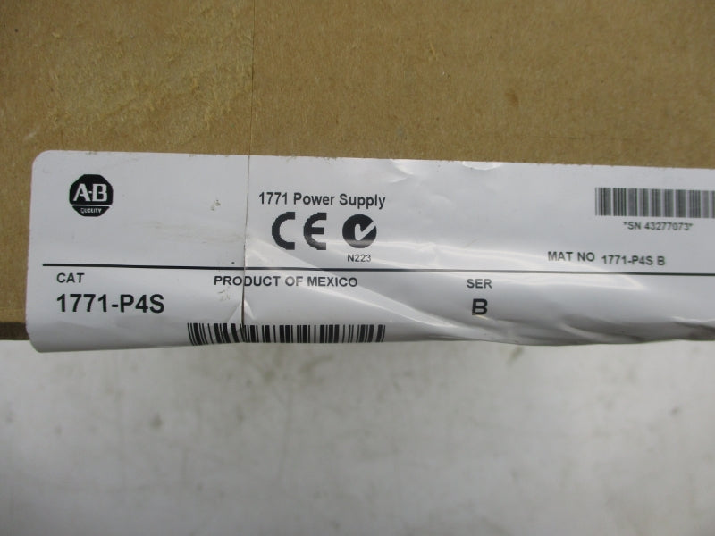 ALLEN BRADLEY 1771-P4S SER. B DATE: 2015 NSFS