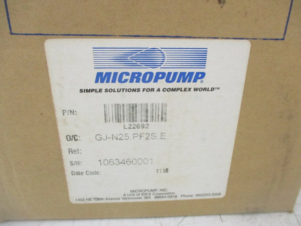 MICROPUMP L22692 GJ-N25.PF2S.E NSMP