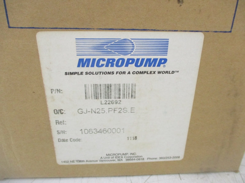 MICROPUMP L22692 GJ-N25.PF2S.E NSMP