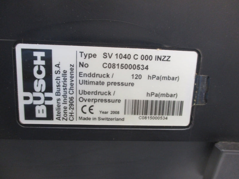 BUSCH SV1040.C000.INVX 230-480V NSMP