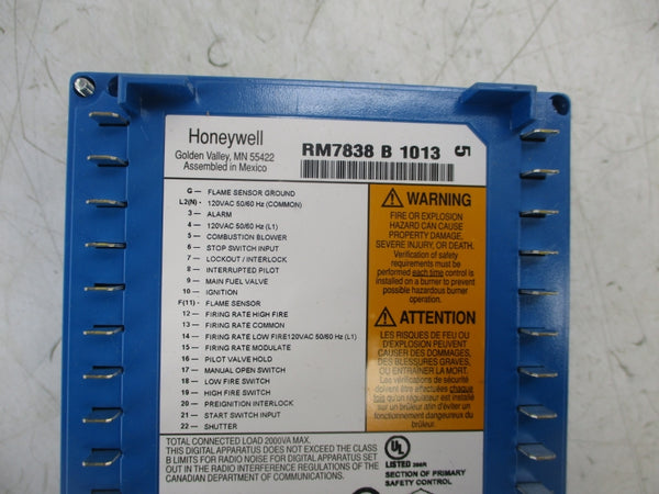 HONEYWELL RM7838B1013 120VAC NSMP
