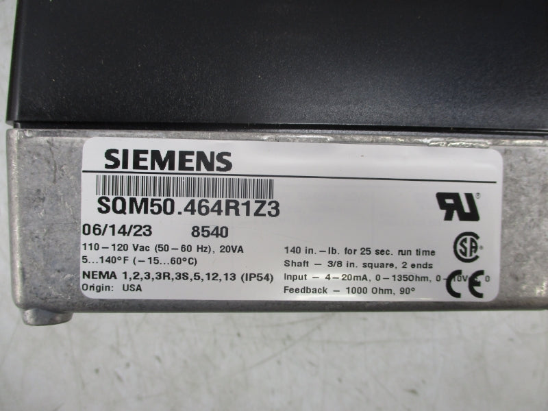 SIEMENS SQM50.464R1Z3 110-120VAC NSMP