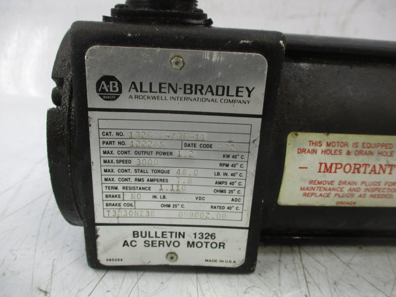 ALLEN BRADLEY 1326AB-A3E-11 (AS PICTURED) UNMP