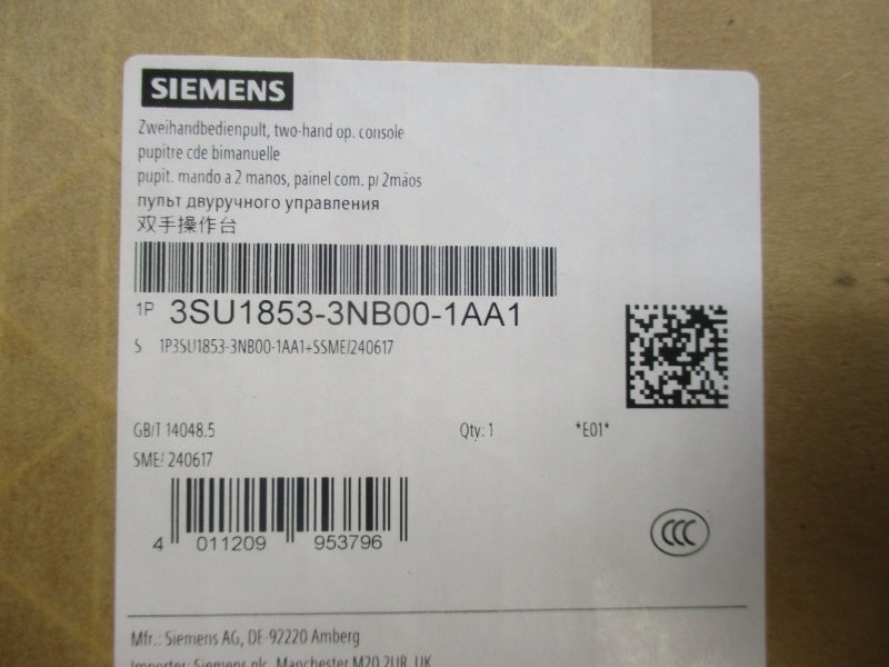 SIEMENS 3SU1853-3NB00-1AA1 400V 3A NSMP