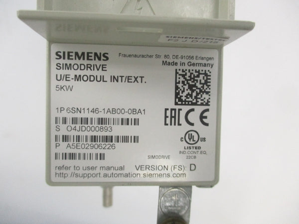 SIEMENS 6SN1146-1AB00-0BA1 UNMP