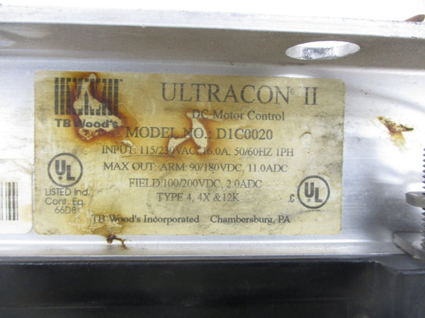 TB WOODS D1C0020 115/230VAC 16.0A (AS PICTURED) UNMP