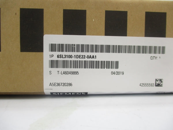 SIEMENS 6SL3100-1DE22-0AA1 380-480V 1.8A NSFS