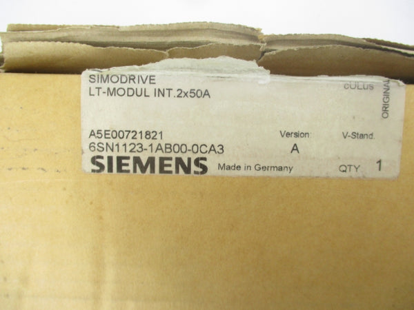 SIEMENS 6SN1123-1AB00-0CA2 50A NSMP