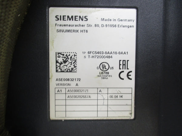 SIEMENS 6FC5403-0AA10-0AA1 (AS PICTURED) UNMP