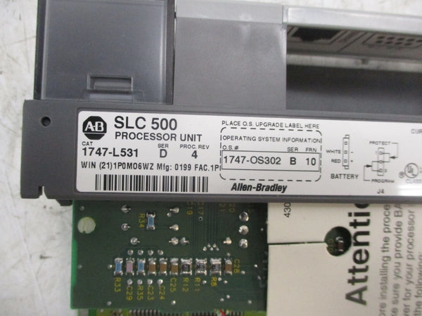 ALLEN BRADLEY 1747-L531 SER. D F/W 10 (NO KEY) NSMP