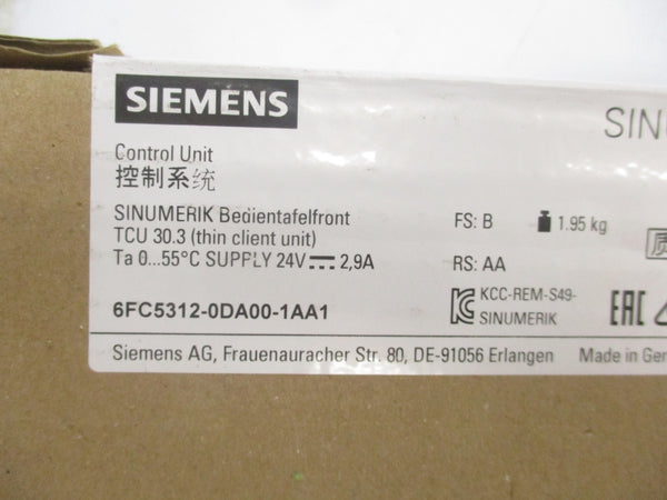 SIEMENS 6FC5312-0DA00-1AA1 24V 2.9A NSMP
