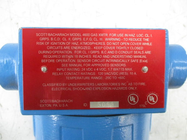 SCOTT BACHARACH 4600 120VAC/VDC 10A NSNP