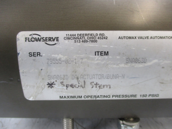FLOWSERVE SNA063D 150PSI (AS PICTURED) UNMP