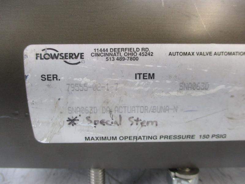 FLOWSERVE SNA063D 150PSI (AS PICTURED) UNMP
